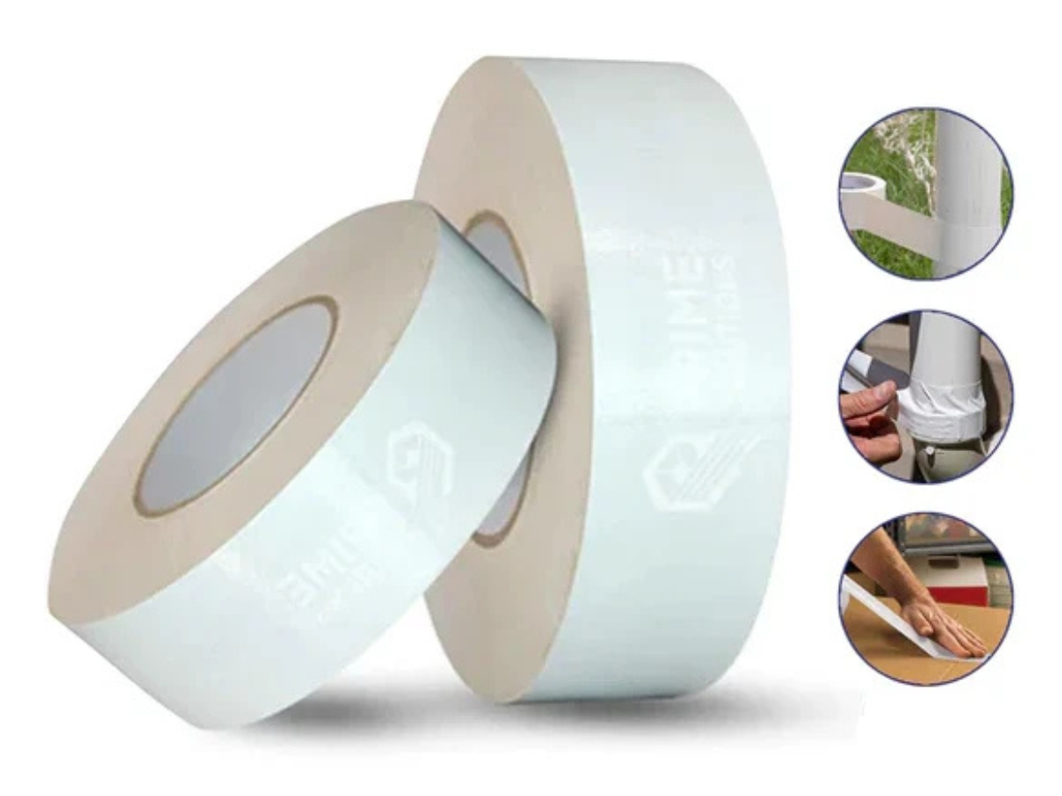Waterproof Adhesive White Fabric Repair Cloth Duct Tape- 200µm